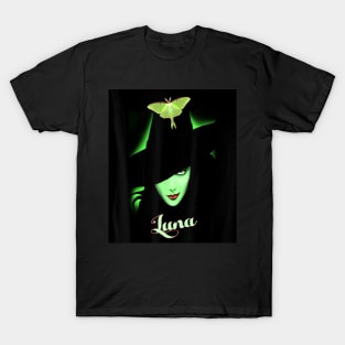 Luna moth witch hat nature butterfly T-Shirt